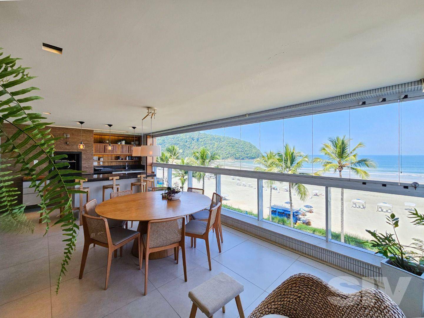 Apartamento pé na areia, frente para o mar, 4 suítes na Riviera